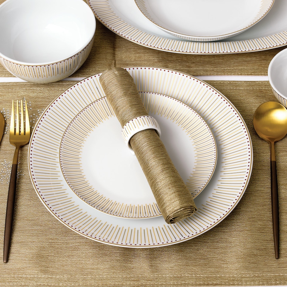 image 1 of 50pc Gold Radiance Dinner Set