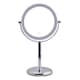 image 1 of Showerdrape Iris 5x Magnifying Chrome Makeup Vanity Mirror with LED Light