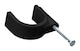 image 2 of PRO ELEC - Round Cable Clips, 4mm, Black, Pack of 100