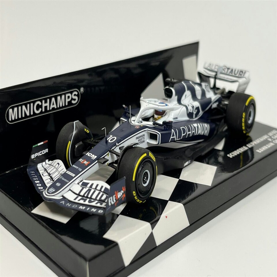 image 1 of P Gasly Scuderia Alphatauri AT03 Bahrain GP 2022 1:43 Minichamps 417220110