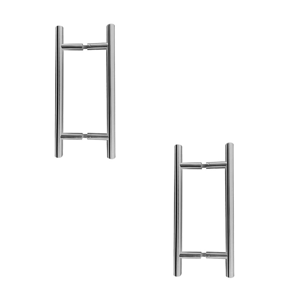 2 PACK Premium Stainless Steel 25mm Pull Handle for B2B Fixing - 600x25x450mm Satin Finish - Door Handle