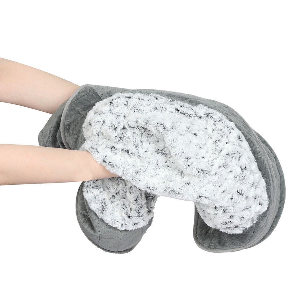 image 1 of Skylos Orthopedic Pet Bed Dog Memory Foam Cushion Calming Mat Washable XLL Grey | Grey | Double Extra Large