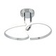 image 1 of First Choice Lighting Polished Chrome LED Curve Flush Ceiling Light Chrome | White