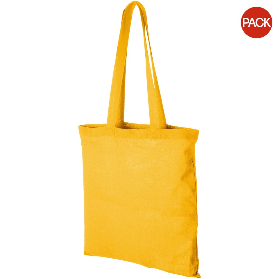Bullet Carolina Cotton Tote (Pack Of 2) - Yellow - 38 x 42 cm Yellow