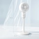 image 7 of HOMCOM 9 Inch Air Circulator Fan 70 Degree Oscillation Carry Handle White