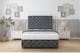image 2 of Sloomy Watson Armour Coniston Divan Bed Base 2 Drawers Left Side With 26 Inch Strutted Headboard & 12 Inch Matching Footboard | Grey | Armour | King | 1