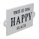 image 3 of This Is Our Happy Place Sign Plaque Cast Iron Garden House Home Wall Door