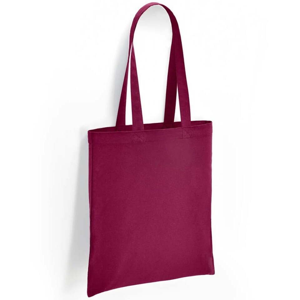 Brand Lab Cotton Long Handle 10L Tote Bag - Burgundy - One Size Purple