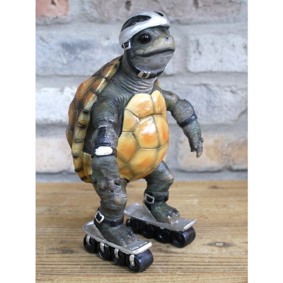 image 1 of Gifts Direct 2 U Speedy Tortoise Ornament | Brown | Green