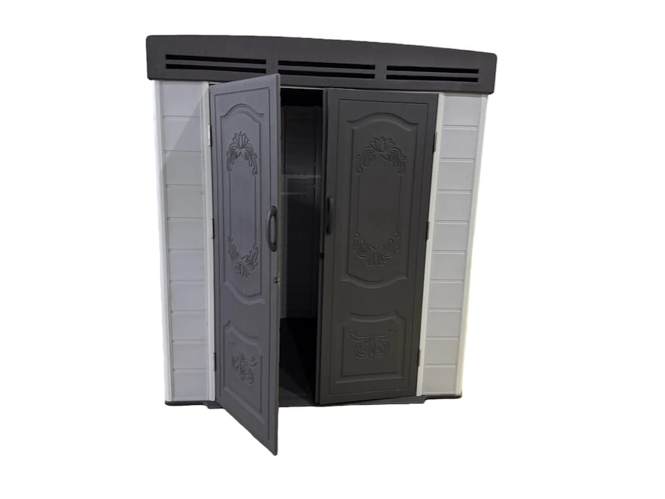 image 1 of 6x4ft plastic shed with window and aluminium structured support