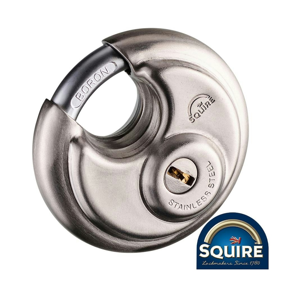 image 1 of Squire - Stainless Steel Disc Padlock - Keyed Alike - DCL1KA (Size 70mm - 1 Each)