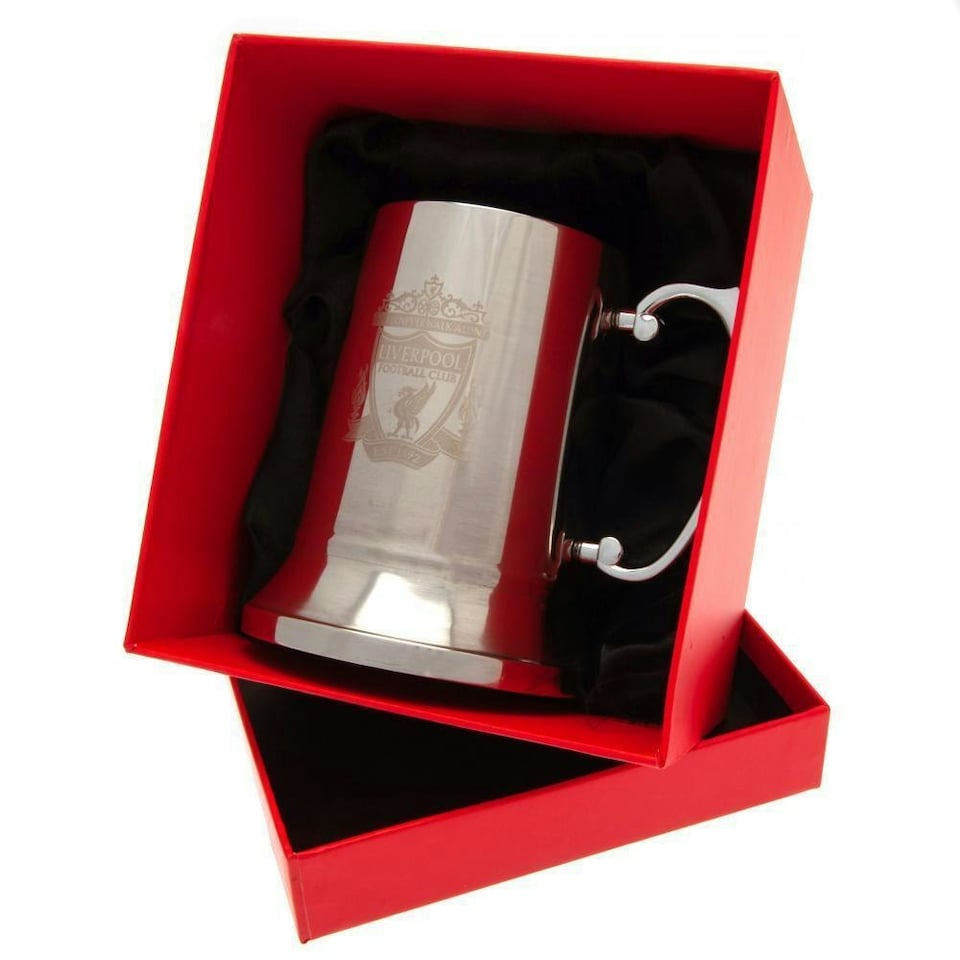 image 1 of Liverpool FC Stainless Steel Beer Stein - Silver - One Size