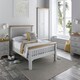 image 6 of 5ft King Size Real oak & Light Grey Solid,strong,wood bed frame.Wooden bedstead