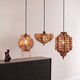 image 5 of ValueLights Samia Bronze Ceiling Light Shade Multi Coloured Jewels | Bronze