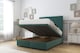 image 2 of Sloomy Manhattan Emerald Plush Ottoman Bed With Mattress With 26" Strutted Headboard 4'6 Double