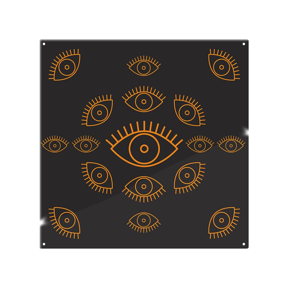 image 1 of Eye Icon Splash Back | White
