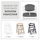 image 3 of hauck Highchair Pad Select - Muslin Dark Grey
