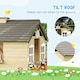 image 5 of Outsunny Wooden Kids Playhouse w/ Door, Windows, Bench, For Ages 3-7 Years