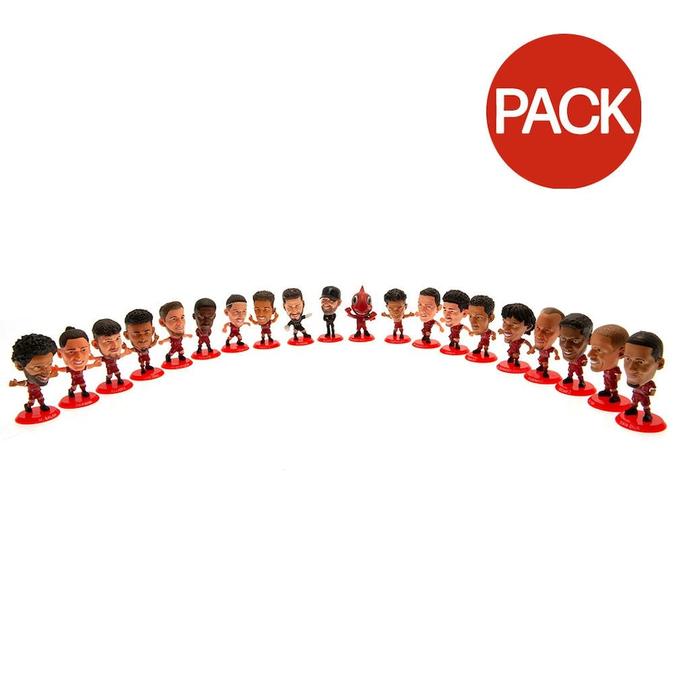 Liverpool FC 2023-2024 SoccerStarz Football Figurine (Pack of 20) - Red/Black - One Size