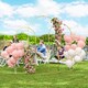 image 2 of Outsunny Wedding Arch Frame Set, 2.2, 2, 1.8 m Arch Backdrop Stand Gold Tone