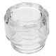image 2 of SPARES2GO Glass Lamp Lens Cover + 25w Light Bulb compatible with Siemens Oven Cooker