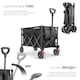 image 3 of Folding Trolley RollRider with Telescopic Handle and Front Swivel Wheels | Black | black | 1