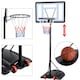 image 5 of Yaheetech 2.19-2.79M Height-Adjustable Basketball Hoop System Black