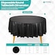 image 2 of Disposable Plastic Table Cover, Waterproof Tablecloth - 84 Inch