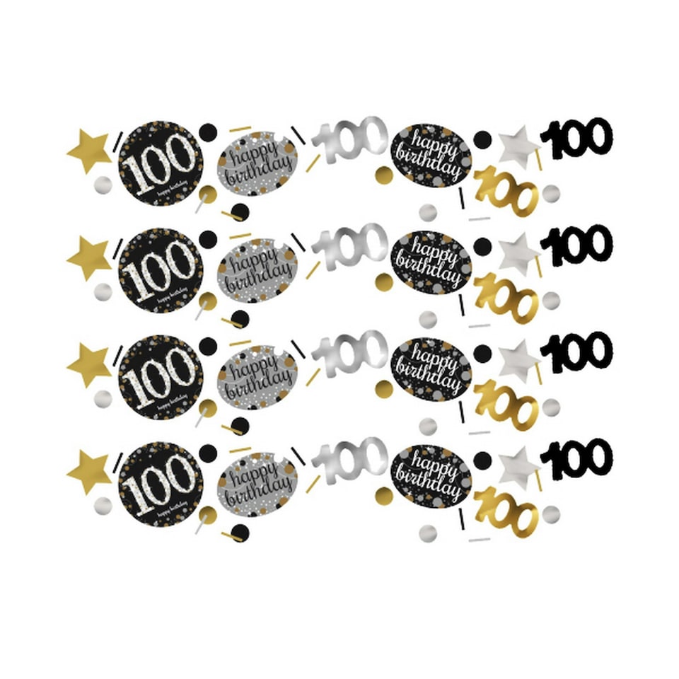 Amscan 100 Celebration Sparkling Confetti - Multicoloured - One Size