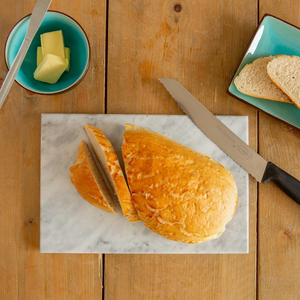 image 1 of Argon Tableware Rectangle Marble Chopping Board - 30 x 20cm White
