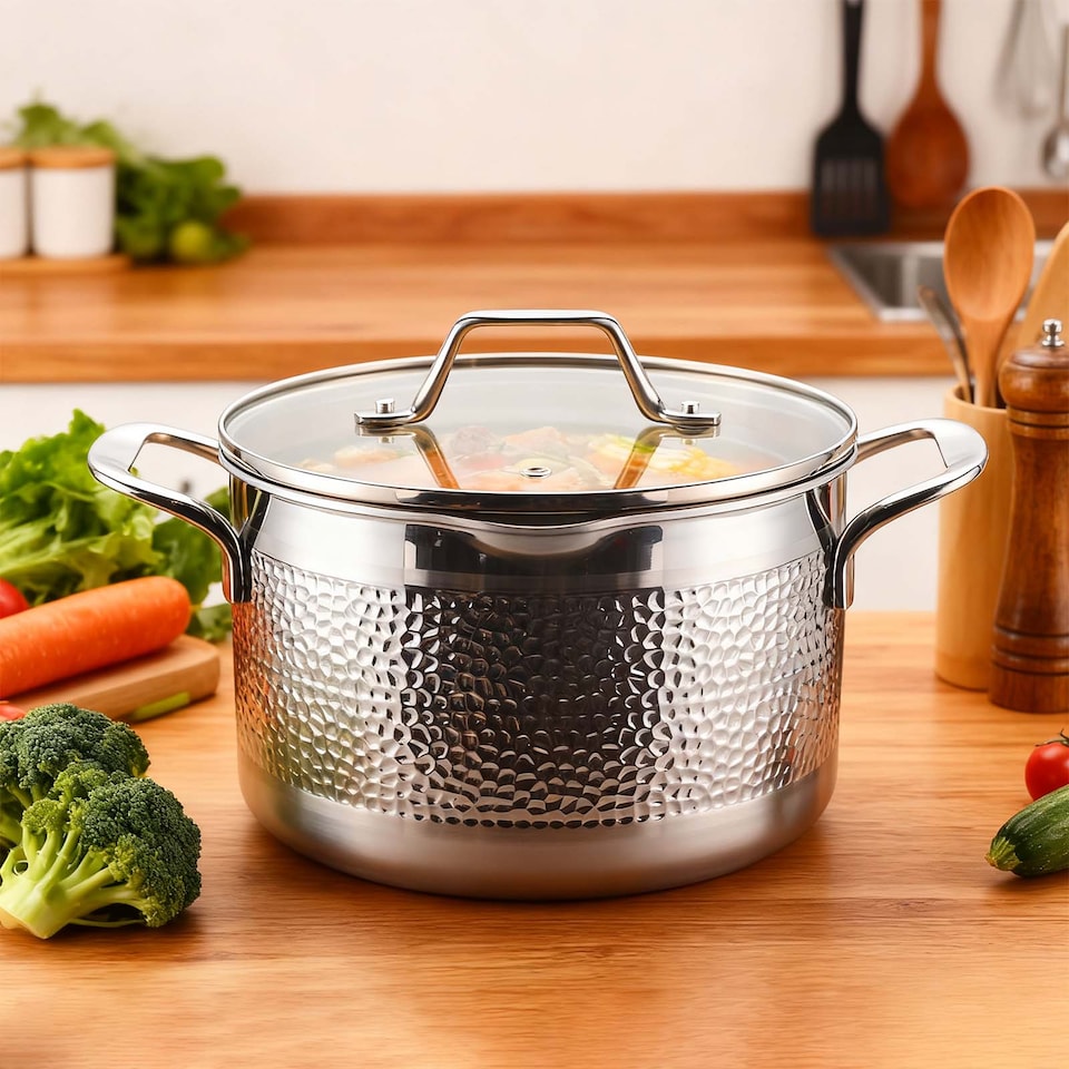 image 1 of HomeKing JadeBamboo Hammered-22CM Casserole