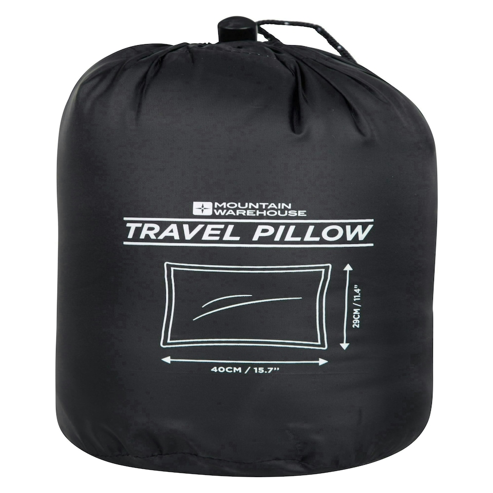 image 1 of Mountain Warehouse Travel Pillow Safe with Stuff Sack Compact Portable Headrest