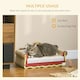 image 3 of PawHut Cat Scratcher Lounge Sofa Cardboard with Catnip, 58 x 29.5 x 29cm