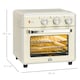 image 5 of HOMCOM 20L Countertop Mini Oven, 7-in-1 Toaster Oven with Warm, Broil, Toast, Bake, Air Fryer Setting, Timer, Adjustable Thermostat, 4 Dishwasher Safe Accessories, 1400W, Cream White