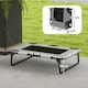 image 5 of PawHut Raised Dog Bed with Breathable Mesh for S & M Dogs, Light Grey | Grey | Light Grey | S