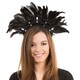 image 1 of Bristol Novelty Feather Carnival Headdress - Black - One Size One Size