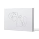 image 1 of man and woman touch by one line (Canvas Print) 127 x 101 x 4cm