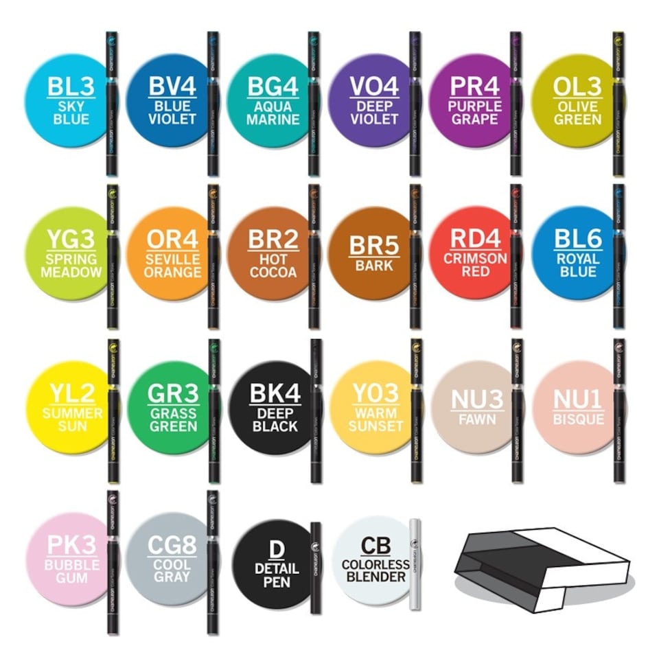 image 1 of Chameleon Color Tones 22 Pen Deluxe Set