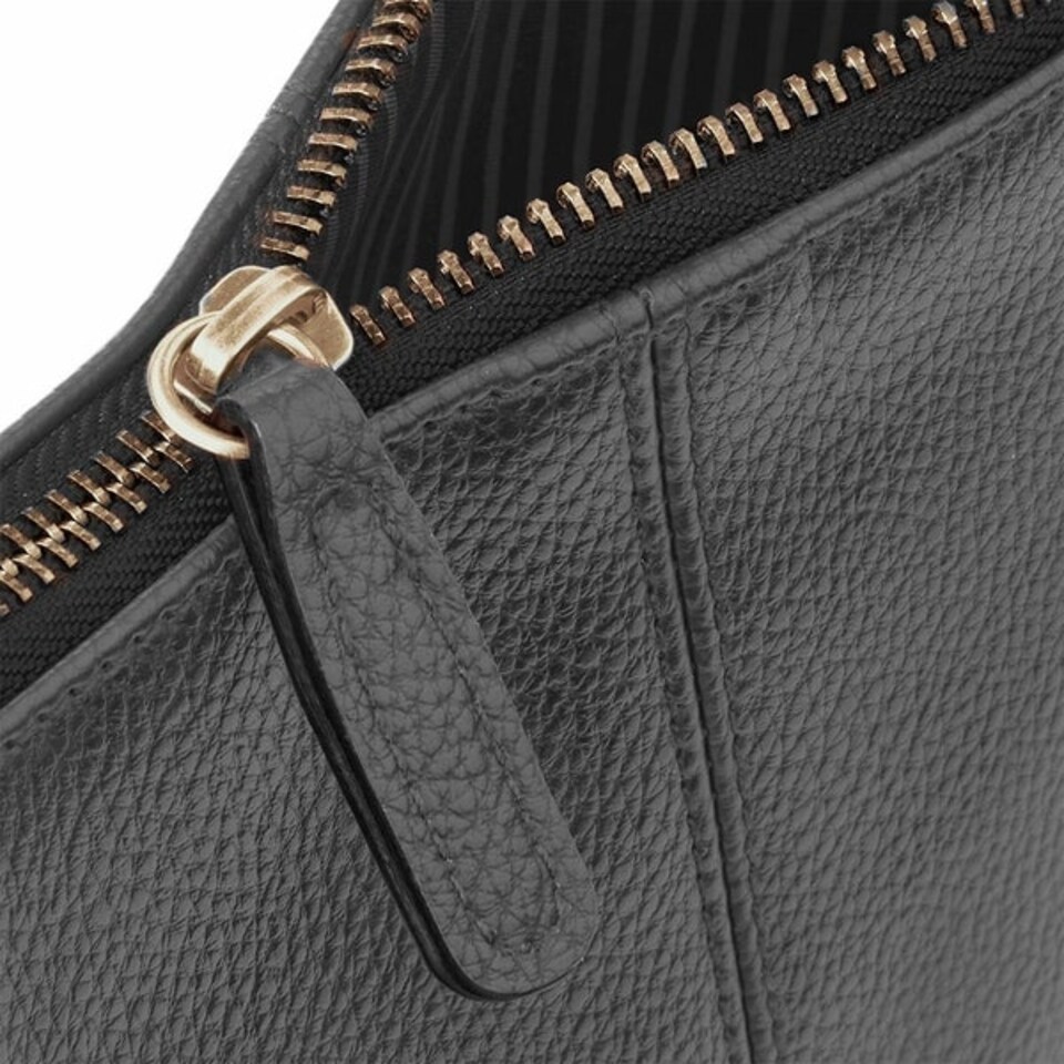 image 1 of Quadra Nuhide Zipper Pouch - Black - One Size | Black