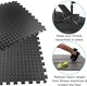 image 9 of 36pcs Black Gym Flooring Puzzle Mat Interlocking EVA Floor Tiles Non slip Rubber Cushion For Home Mat | Black | One Size