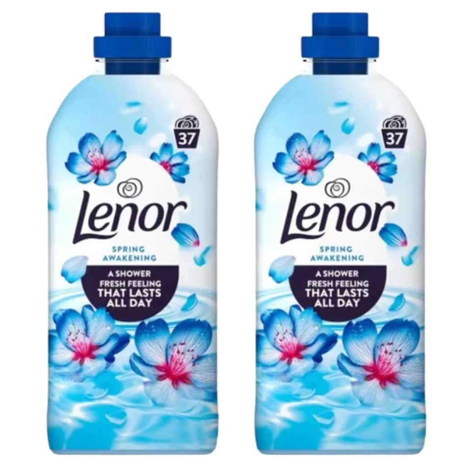 Lenor | Spring Awakening Fabric Conditioner 37 Wash | 74 Washes x 2 Bottles | 2294ml