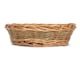 image 3 of Medium Unpeeled Willow Round Tray | Brown | Brown | Medium