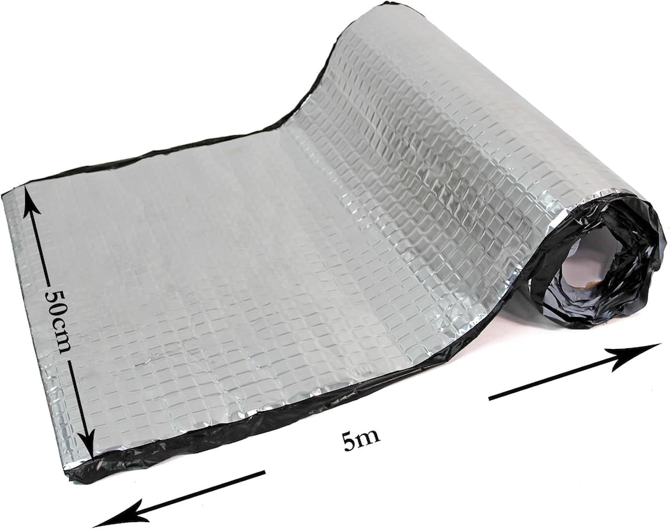 image 1 of 5M Sound Deadening Proofing Mat Roll - Car/Van Vibration Proofing