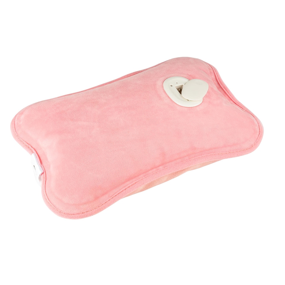 image 1 of Daewoo Pink 380W Rechargeable Hot Water Bottle with Hand Pocket