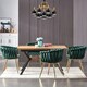 image 8 of Single Roma Knot Velvet Armchair with Gold Metal Legs, Modern Tufted Design for Living Room Green