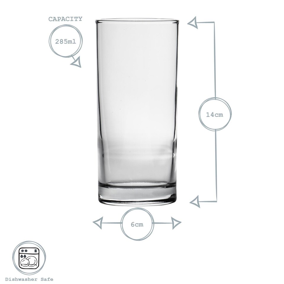 image 1 of Argon Tableware Classic Highball Glasses - 295ml - Pack of 12 | Clear | Clear