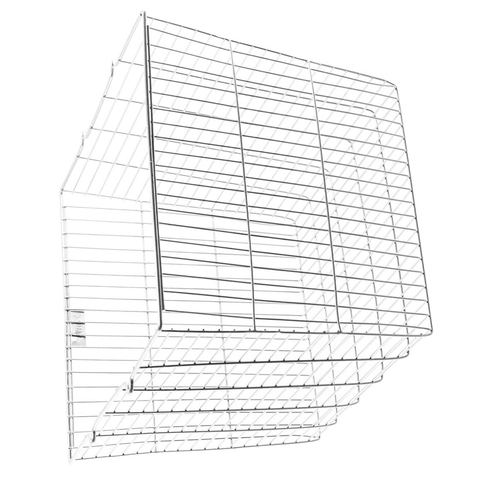 image 1 of SPARES2GO Universal Zinc Coated Terminal Guard Square Deep Boiler Flue Cage (11'' x 10'' x 10.5'')