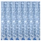 image 2 of Hawaii White Floral Net Panel 5 M x 137 cm Contemporary Trailing Leaf Design with Butterflies Pre Cut Net Panel