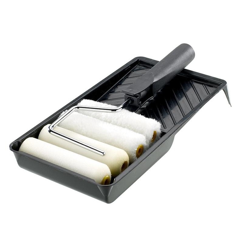 Stanley Hand Tools Roller Kit With 4 Sleeves 100mm (4in) - Multi Colour - One Size