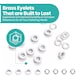 image 7 of 5mm Brass Eyelets with Washers for Arts & DIY Projects - 100 Pcs